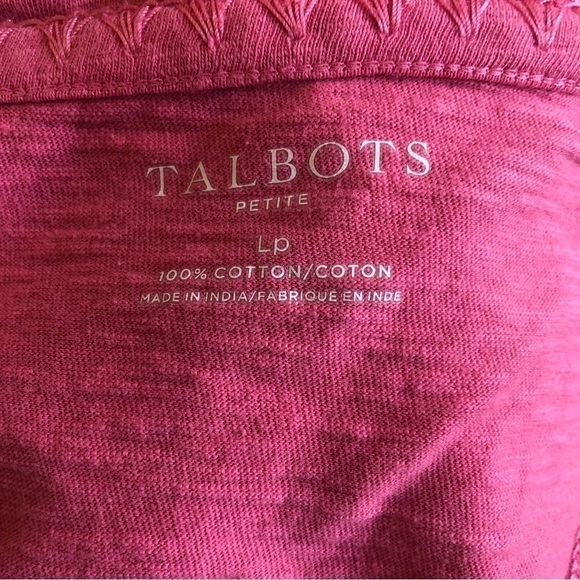 Talbot Cotton Popover Top Women LP Pink with Multicolor Floral Embroidery - Picture 8 of 9